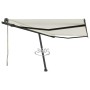 Automatic freestanding cream-colored awning 450x350 cm by vidaXL, Awnings - Ref: Foro24-3069847, Price: 628,20 €, Discount: %