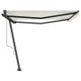 Toldo de pie automático crema 450x350 cm de vidaXL, Toldos - Ref: Foro24-3069847, Precio: 613,57 €, Descuento: %