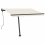 Toldo de pie automático crema 300x250 cm de vidaXL, Toldos - Ref: Foro24-3069707, Precio: 413,99 €, Descuento: %