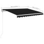 Manual retractable awning with anthracite gray poles 3x2.5 m by vidaXL, Awnings - Ref: Foro24-3069899, Price: 327,09 €, Disco...