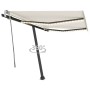 Toldo manual retráctil con LED crema 300x250 cm de vidaXL, Toldos - Ref: Foro24-3069702, Precio: 362,50 €, Descuento: %