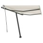 Toldo manual retráctil con LED crema 300x250 cm de vidaXL, Toldos - Ref: Foro24-3069702, Precio: 362,50 €, Descuento: %