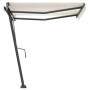 Toldo manual retráctil con LED crema 300x250 cm de vidaXL, Toldos - Ref: Foro24-3069702, Precio: 362,50 €, Descuento: %