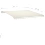 Toldo retráctil automático con postes crema 3,5x2,5 m de vidaXL, Toldos - Ref: Foro24-3069927, Precio: 448,56 €, Descuento: %