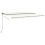 Toldo automático con LED y sensor de viento crema 500x350 cm de vidaXL, Toldos - Ref: Foro24-3069872, Precio: 752,85 €, Descu...