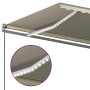 Automatic awning with LED and wind sensor cream 500x350 cm by vidaXL, Awnings - Ref: Foro24-3069872, Price: 775,43 €, Discoun...