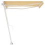 Toldo de pie manual retráctil amarillo y blanco 350x250 cm de vidaXL, Toldos - Ref: Foro24-3069518, Precio: 483,19 €, Descuen...