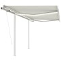 Toldo automático LED sensor de viento crema 3,5x2,5 m de vidaXL, Toldos - Ref: Foro24-3069932, Precio: 560,77 €, Descuento: %