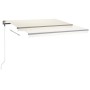 Toldo manual retráctil con LED color crema 400x350 cm de vidaXL, Toldos - Ref: Foro24-3069822, Precio: 562,98 €, Descuento: %