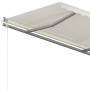 Toldo retráctil manual con postes crema 4,5x3 m de vidaXL, Toldos - Ref: Foro24-3069957, Precio: 469,53 €, Descuento: %