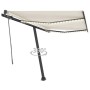 Toldo automático con LED sensor de viento color crema 300x250cm de vidaXL, Toldos - Ref: Foro24-3069712, Precio: 581,76 €, De...