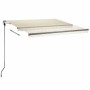 Toldo automático con LED sensor de viento color crema 300x250cm de vidaXL, Toldos - Ref: Foro24-3069712, Precio: 581,76 €, De...