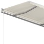 Toldo retráctil manual con postes crema 3,5x2,5 m de vidaXL, Toldos - Ref: Foro24-3069917, Precio: 472,02 €, Descuento: %