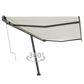 Cream automatic standing awning 500x350 cm by vidaXL, Awnings - Ref: Foro24-3069867, Price: 679,99 €, Discount: %