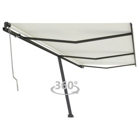 Automatic freestanding cream-colored awning 600x350 cm by vidaXL, Awnings - Ref: Foro24-3069887, Price: 846,99 €, Discount: %