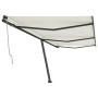 Automatic freestanding cream-colored awning 600x350 cm by vidaXL, Awnings - Ref: Foro24-3069887, Price: 863,34 €, Discount: %