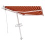 Toldo de pie automático naranja y marrón 300x250 cm de vidaXL, Toldos - Ref: Foro24-3069510, Precio: 480,07 €, Descuento: %