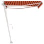 Toldo de pie automático naranja y marrón 300x250 cm de vidaXL, Toldos - Ref: Foro24-3069510, Precio: 480,07 €, Descuento: %