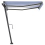 Toldo manual retráctil con LED azul y blanco 300x250 cm de vidaXL, Toldos - Ref: Foro24-3069701, Precio: 362,82 €, Descuento: %