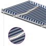 Manual retractable awning with blue and white LED 4x3.5 m by vidaXL, Awnings - Ref: Foro24-3070021, Price: 477,25 €, Discount: %