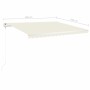 Toldo manual retráctil con postes crema 4x3,5 m de vidaXL, Toldos - Ref: Foro24-3070017, Precio: 452,15 €, Descuento: %