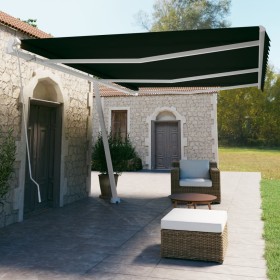 Toldo de pie retráctil manual gris antracita 600x350 cm de vidaXL, Toldos - Ref: Foro24-3069679, Precio: 691,99 €, Descuento: %