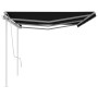 Toldo manual retráctil con postes gris antracita 6x3,5 m de vidaXL, Toldos - Ref: Foro24-3070079, Precio: 711,32 €, Descuento: %