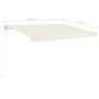 Toldo manual retráctil con LED crema 4x3,5 m de vidaXL, Toldos - Ref: Foro24-3070022, Precio: 476,99 €, Descuento: %