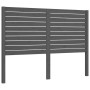 Gray solid wood bed frame with headboard 120x200 cm by vidaXL, Beds and slatted bases - Ref: Foro24-3195023, Price: 160,99 €,...