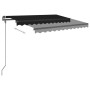 Manual retractable awning with anthracite gray poles 3.5x2.5 m by vidaXL, Awnings - Ref: Foro24-3070119, Price: 359,15 €, Dis...