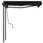 Manual retractable awning with anthracite gray poles 3.5x2.5 m by vidaXL, Awnings - Ref: Foro24-3070119, Price: 359,15 €, Dis...