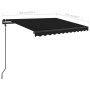 Toldo manual retráctil con postes gris antracita 3x2,5 m de vidaXL, Toldos - Ref: Foro24-3070099, Precio: 294,31 €, Descuento: %