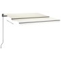 Manual retractable awning with cream LED 3x2.5 m by vidaXL, Awnings - Ref: Foro24-3070102, Price: 350,86 €, Discount: %