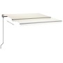 Manual retractable awning with cream color and LED lights, 4.5x3 m. by vidaXL, Awnings - Ref: Foro24-3070162, Price: 580,39 €...