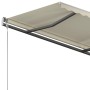 Toldo retráctil automático con postes color crema 4,5x3 m de vidaXL, Toldos - Ref: Foro24-3070167, Precio: 637,88 €, Descuent...