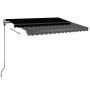 Toldo automático LED sensor de viento gris antracita 300x250 cm de vidaXL, Toldos - Ref: Foro24-3069714, Precio: 581,77 €, De...