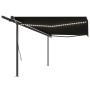 Toldo automático LED sensor de viento gris antracita 5x3 m de vidaXL, Toldos - Ref: Foro24-3070194, Precio: 775,25 €, Descuen...