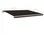 Toldo manual retráctil con LED gris antracita 4x3,5 m de vidaXL, Toldos - Ref: Foro24-3070024, Precio: 472,44 €, Descuento: %