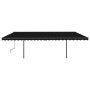 Toldo retráctil automático con postes gris antracita 6x3 m de vidaXL, Toldos - Ref: Foro24-3070209, Precio: 703,65 €, Descuen...