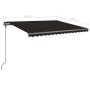 Automatic retractable awning with anthracite gray poles 4.5x3.5m by vidaXL, Awnings - Ref: Foro24-3070249, Price: 703,22 €, D...