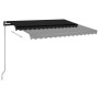 Toldo automático LED y sensor de viento gris antracita 3x2,5 m de vidaXL, Toldos - Ref: Foro24-3070114, Precio: 590,44 €, Des...