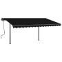 Toldo automático con LED sensor de viento gris antracita 5x3,5m de vidaXL, Toldos - Ref: Foro24-3070274, Precio: 829,00 €, De...