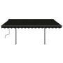 Toldo automático con LED sensor de viento gris antracita 5x3,5m de vidaXL, Toldos - Ref: Foro24-3070274, Precio: 829,00 €, De...