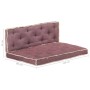 2-piece burgundy pallet sofa cushion set by vidaXL, Cushions for chairs and sofas - Ref: Foro24-3068549, Price: 122,99 €, Dis...