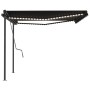 Toldo automático LED sensor de viento gris antracita 4x3 m de vidaXL, Toldos - Ref: Foro24-3070154, Precio: 757,68 €, Descuen...