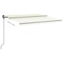 Automatic retractable awning with cream poles 5x3.5 m by vidaXL, Awnings - Ref: Foro24-3070267, Price: 765,92 €, Discount: %