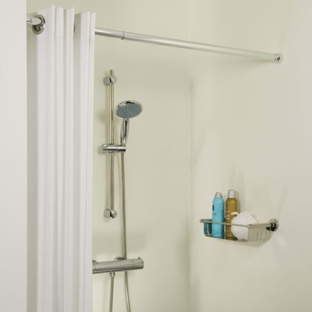 Sealskin Telescopic shower curtain rod chrome 80-130 cm by Sealskin, shower bars - Ref: Foro24-436882, Price: 24,50 €, Discou...