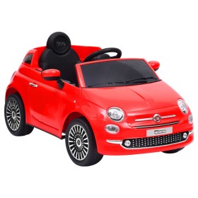 Rotes Elektro-Rutschauto Fiat 500 von vidaXL, Treten oder schieben Sie Fahrzeuge - Ref: Foro24-80315, Preis: 265,23 €, Rabatt: %