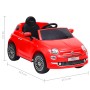 Fiat 500 red electric ride-on car by vidaXL, Pedal or push vehicles - Ref: Foro24-80315, Price: 264,97 €, Discount: %