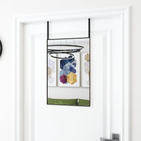 Türspiegel aus schwarzem Glas und Aluminium, 40 x 60 cm von vidaXL, Spiegel - Ref: Foro24-327406, Preis: 34,84 €, Rabatt: %